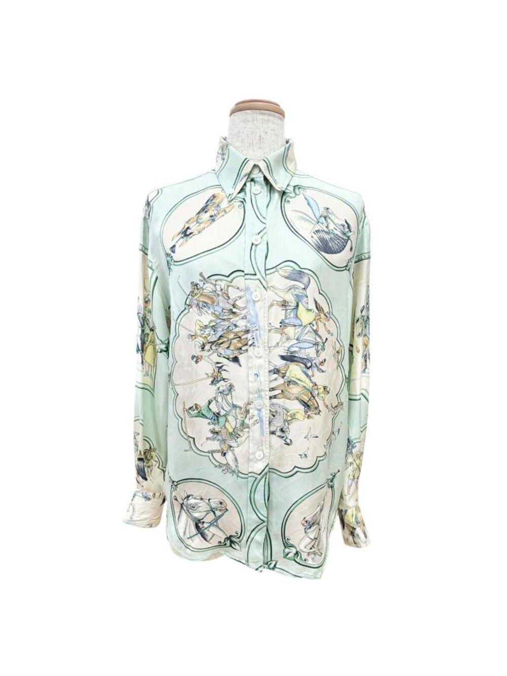 Hermes les Chevaux Des Mogols Mughal Dynasty Horse 100% Silk Martin Margiela